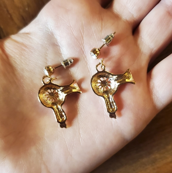 NWOT Hair Dryer Earrings - Picture 4 of 4